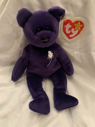 Princess Diana Beanie Baby 1st Ed.  1997 Very Rare Collectible Cond.