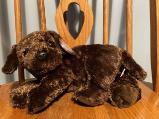 Ty Classic Nuzzle The Brown Puppy Dog With Tags Retired