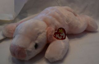 Ty Beanie Buddy Squealer Pink Pig 1998 Plush Stuffed Pig