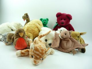 Retired Ty Beanie Babies - X 11 Bundle [toy] By Ty Without Tags Pre - Loved