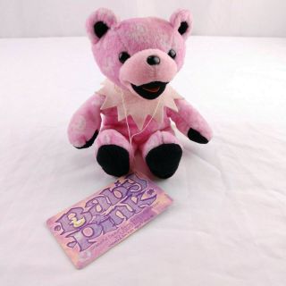 Liquid Blue Grateful Dead Beanie Bears Baby Pink 2001 Collectible 7th Edition