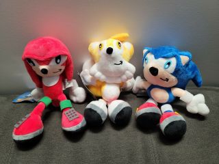Sonic the Hedgehog Plush Stuffed Animal Plushie Shadow Knuckle Tails Gift 8 - 11 3