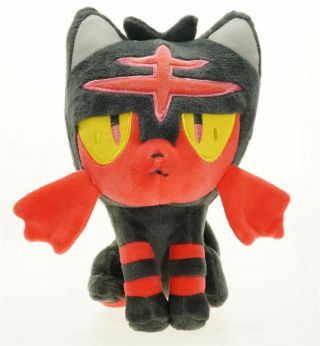 Pokemon Center Litten Nyabi Sun & Moon Plush Doll Stuffed Toy 7 " Soft Usa Seller