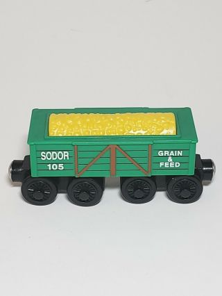Thomas And Friends Wooden Railway Sodor Grain And Feed Car 2000