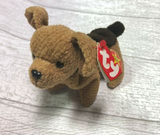Tuffy Dog Terrier 4th Gen 1996 Retired Ty Beanie Baby Collectible Gifts Pvc 4108