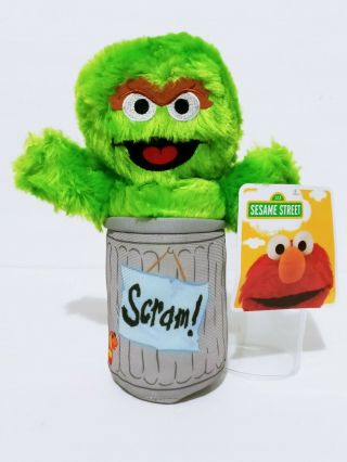 Sesame Street Soft Oscar The Grouch 9 " Plush Stuffed Animal Toy Embroidered Eyes