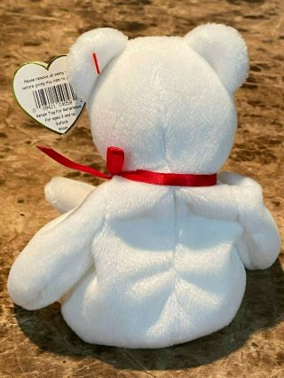 VERY RARE 1993 - 1994 Valentino ty Beanie Baby - Multiple Errors and PVC Pellets 3