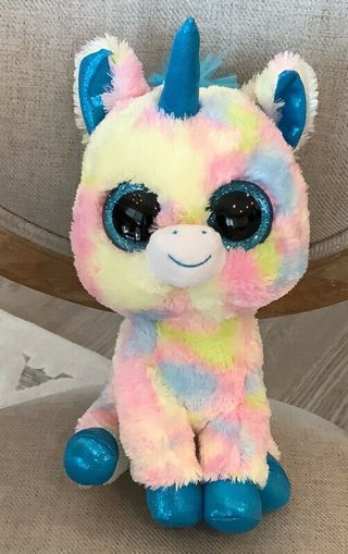Ty Beanie Boo Medium Multicolored Unicorn - Without Tags