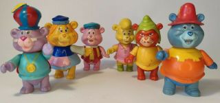 Vintage 1985 Fisher - Price Disney Gummi Bears Gruffi Gummi Action Figure Full Set