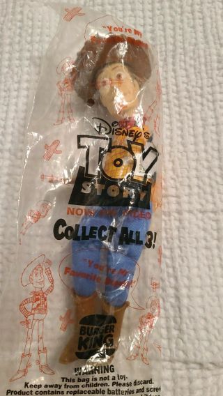 Disney Toy Story Woody 9 Inch Plush Dolls Burger King 1996