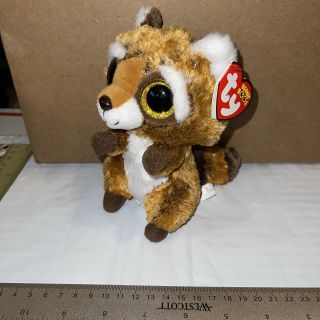 Ty Beanie Boos - Rusty The Raccoon (6 Inch) - With Tags (f)