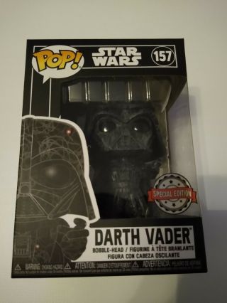 Darth Vader Futura Funko Pop 157 Vgc,  Pp Star Wars