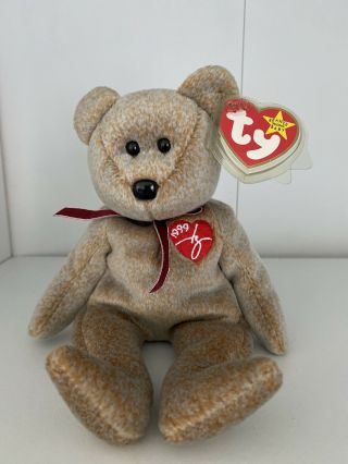 Ty Beanie Babies - 1999 Signature - Bear - With Tag - Retired -