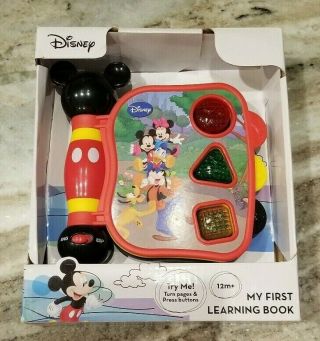 Disney Mickey Mouse Clubhouse My First Learning Book English Spanish Light Sound