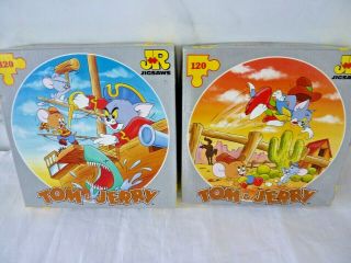 Vintage Tom & Jerry Puzzles X 2 From 1988 All And 100 Complete 120 Piece