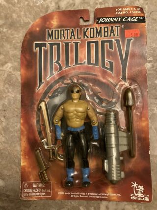 Rare Johnny Cage Vintage Mortal Kombat Trilogy Figure 96 Toy Island Gi Joe Cobra