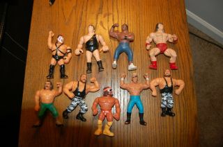 Vintage Titan And Wcw Wrestling Figures Are 5 Inches Tall 10 Figures 90,  91,  92