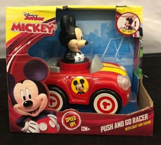 Disney Junior Mickey Push And Go Racer W/ Light And Sounds