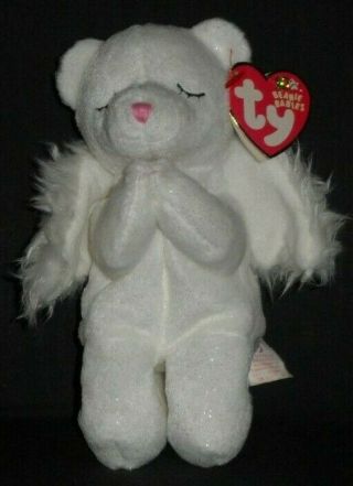Ty Blessed The Angel Bear Beanie Baby With Tag -