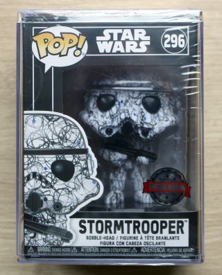 Funko Pop Star Wars Stormtrooper Futura Edition,  Hard Case Protector