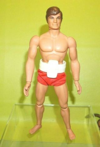 Big Jim Action Figure Red Shorts Karate Chop Arm Vintage 1971 Mattel