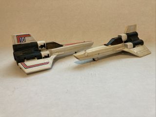 Two Vtg 1978 Mattel Battlestar Galactica Colonial Viper Ship Rare Toys