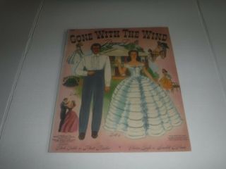 Vintage 1989 Gone With The Wind Paper Dolls Book