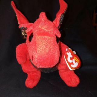 Legend The Dragon Ty Beanie Babies Baby Sparkle Eyes Pre - Owned
