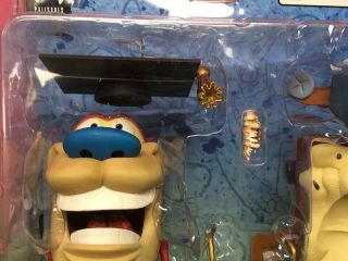 Palisades Nickelodeon Toys Ren and Stimpy Action Figure 2004 w/ LOG FOR GIRLS 2