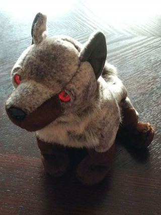 Ty Beanie Babies 2000 Howl The Wolf Date Of Birth May 23 Brown & Gray