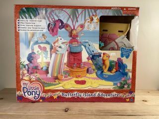 G3 My Little Pony Butterfly Island Playset - Complete.  Music.