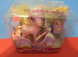 My Little Pony G3 Scootin Along With Cupcake Crystal Princess & Accessories Mib