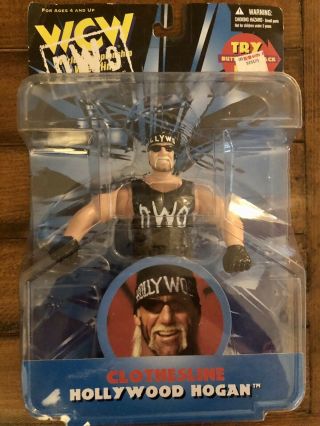 Wcw Nwo Clothesline Action Hollywood Hulk Hogan Wrestling Wrestler Action Figure