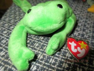 Ty Beanies Babies 1993 Legs The Frog 93 Tags
