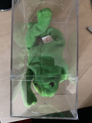 Vintage Rare Retired Ty Beanie Baby 1993 Legs Style 4020 Frog Plush NO TAG 2