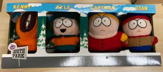 Vintage 1998 South Park Fun 4 All Plush Dolls Set Kenny Stan Cartman Kyle.