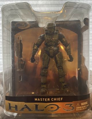 2008 Mcfarlane Toys Halo 3 Series 1 Master Chief Action Figure Moc