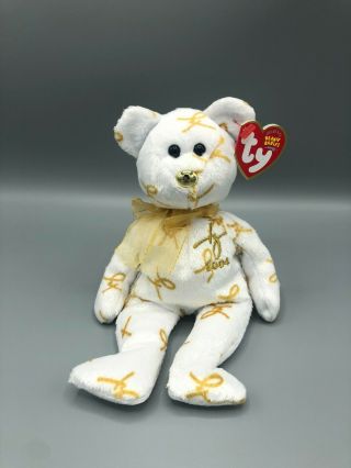 Ty Beanie Babies 2004 Signature Bear Plush Stuffed Animal