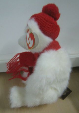 Attic Treasures Peppermint the White Polar Bear with Red Hat & Scarf 2