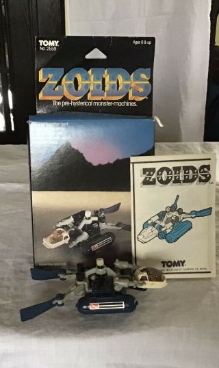Vintage Tomy Aquatic Zoid.  Wind Up.  Open Box.  Instructions Made In Japan