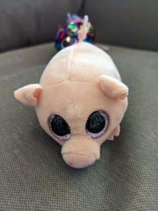 Ty Beanie Boos Teeny Tys 4 " Curly Pig Stackable Plush Stuffed Animal Toy