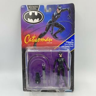 Vintage Kenner 1991 Batman Returns Catwoman Whipping Arm Action Figure