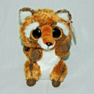 Ty Beanie Boos Rusty Raccoon Regular Size 6 " Plush Stuffed Animal Toy Nwt