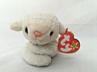 Ty Beanie Baby Fleece The Lamb Mwmts Plush Stuffed Animal Toy