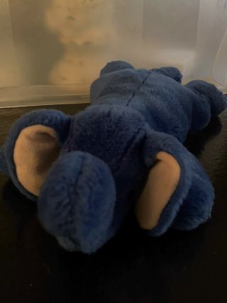 Ty Beanie Buddy Royal Blue Elephant Peanut 17 " Large Tag Plush Baby