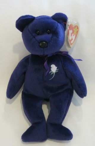 Ty Beanie Baby Bear Princess Diana To With Hang Tag