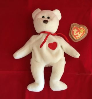 1993/1994 Rare Ty Beanie Baby Valentino Style 4058 Pvc Pellets Brown Nose