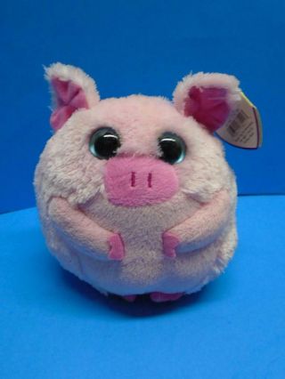 Ty Beanie Ballz Beans The Pig Plush Toy Hang Tag Regular Size 2011 Retired Toy
