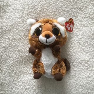 Ty Beanie Boo Rusty The Raccoon With Tags