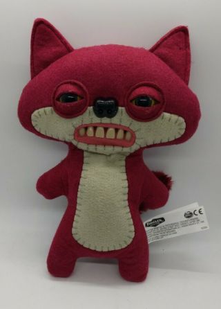 Fuggler Funny Ugly Monster Maroon Suspicious Fox 9 " Creepy Plush Horror Scary